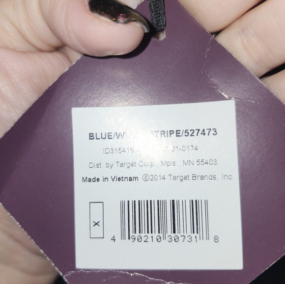 Ava & Viv Blue & White Striped Belted Shirt Dress – Size 1X - Picture 5 of 6